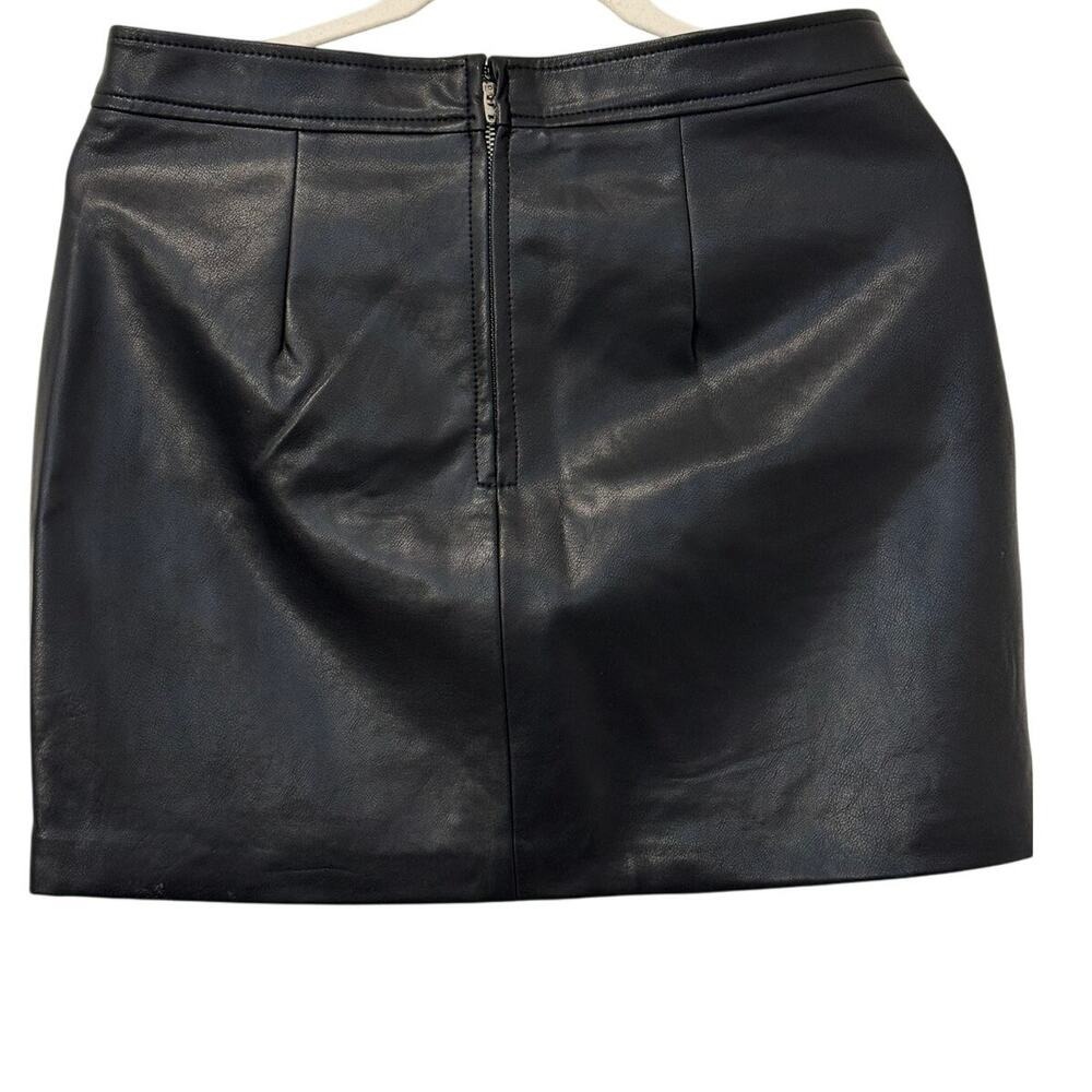 BLANK NYC Black Vegan Leather Mini Skirt - Picture 5 of 11